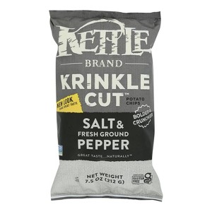 Kettle Brand - Krinkle Chps Slt&frsh Pepper - Case of 12-7.5 OZ - 1 of 3