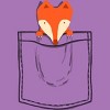 Girl's Design By Humans Fox Pocket By radiomode T-Shirt - 2 of 3