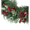 Holiday Living 30-in Indoor Green Berry Pine Artificial Christmas Wreath - 3 of 3