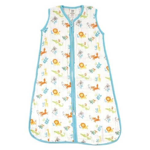 Luvable Friends Baby Sleeveless Muslin Cotton Sleeping Bag, Sack, Blanket, Abc Muslin - image 1 of 1