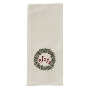 Park Designs Joy Wreath Dishtowel Set of 2 - 1 of 3
