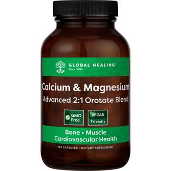 Global Healing Calcium & Magnesium Supplement (120 Capsules)