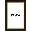 PosterPalooza | Embellished Brown Picture Frame - UV Acrylic, Foam Board Backing, Hanging Hardware - 2 of 4