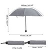 Unique Bargains Portable Umbrella Floral Print Manual Retractable - 2 of 4