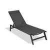 Five-Position Adjustable Aluminum Recliner Outdoor Chaise Lounge Chair - 3 of 4