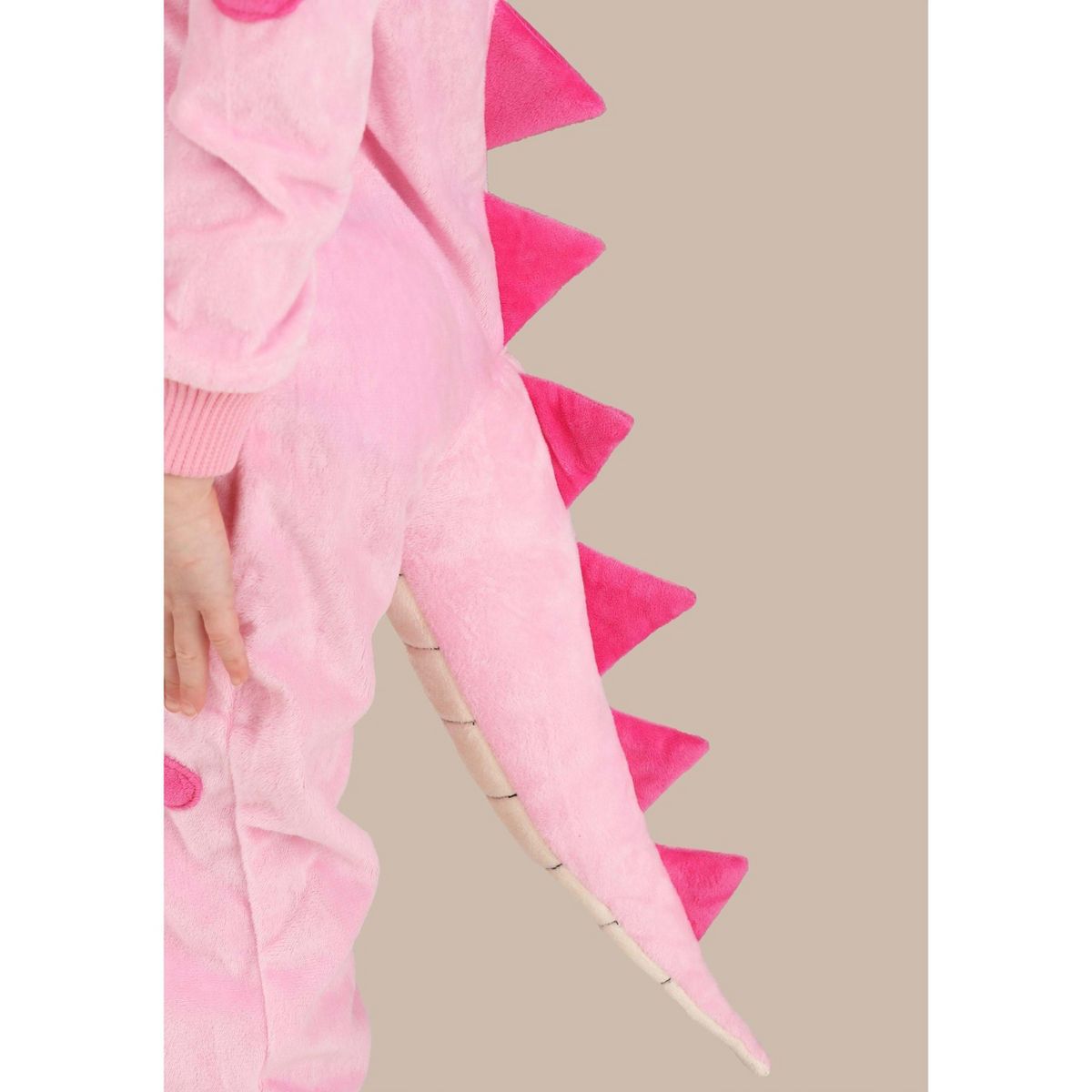 HalloweenCostumes.com Girl's Pink Dinosaur Jumpsuit - thumbnail 4