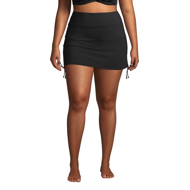Lands' End Women's Plus Size Chlorine Resistant Tummy Control Adjustable Swim Skirt Swim Bottoms, 5 of 7