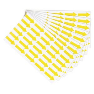 Unique Bargains Directional Sign PVC Adhesive Removable Small Arrow Sticker 180 Pcs - 1 of 4