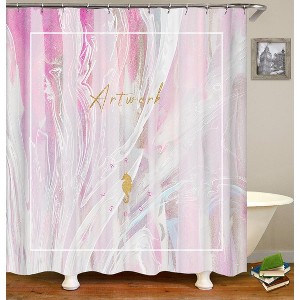 House Art Shower Curtains for Bathroom Waterproof Fabric Bath Curtain Durable Soft Stylish Bathroom Decor 72x72 Inch - 1 of 1