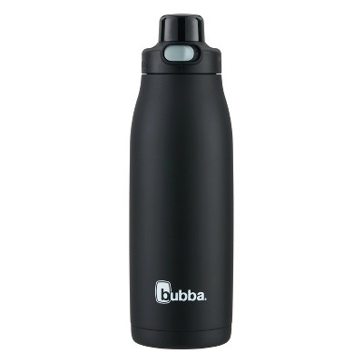 Bubba Radiant Push Button Water Bottle with Straw Rubberized Stainless Steel