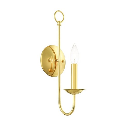 Livex Lighting Estate 1 - Light Wall Light in  Polished Brass - image 1 of 1