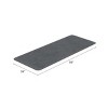 Lavish Home Oversized Bathroom Rug - Extra-Long Memory Foam Bath Mat with Nonslip Backing - Absorbent Runner for the Shower, Tub, or Sink - image 2 of 4