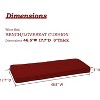 Aoodor 46.5'' x 17.7'' x 3'' Patio Bench Cushion, Olefin Fabric Slipcover Sponge Foam, Outdoor Use - 3 of 4