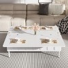 43.3'' Lift-Top Coffee Table with Hidden Storage,2 Drawers and Foldable Top for Dining or Work Use -The Pop Home - 3 of 4