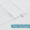 NICETOWN Linen Sheer Curtains 2 Panels Textured Semi Sheer Curtains Large Window Treatment for Living Room Bedroom Patio Door - 3 of 4