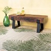 Evergreen Richland Indoor/Outdoor Reclaimed Wood Bench - 2 of 4