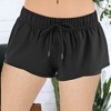 Anna-Kaci Active Women's Yoga Running Fashion Shorts Sport Elastic Double Layer with Drawstring - 4 of 4