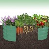 CuisinSmart 2Pcs Raised Garden Beds, Galvanized Steel Planter Boxes with Floral Edge Design, for Vegetables Flowers - 4 of 4