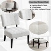 CAVINAS Leather Accent Chair with Mid-Height Tufted Backrest,Modern Upholstered Living Room Chairs,Reading Chairs for Living Room - 4 of 4
