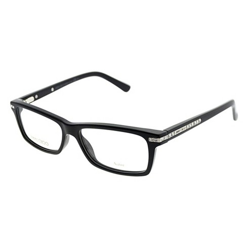 Jimmy Choo 807 Womens Rectangle Eyeglasses Black 52mm : Target