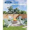 GustoWave Outdoor Adirondack Chairs, HDPE Plastic Patio Chairs for All Weather, Fire Pit Chair with Wide Armrests & Slatted Back - 4 of 4