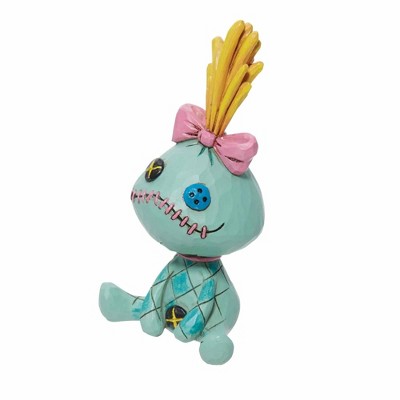 Jim Shore Mini Scrump Figurine in Green and Pink Resin
