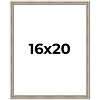 PosterPalooza | Classic Modern Silver Picture Frame - UV Acrylic, Foam Board Backing, Hanging Hardware - 2 of 4