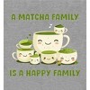 A Matcha Family Is A Happy Family Women's Short Sleeve Crop Top - 2 of 3