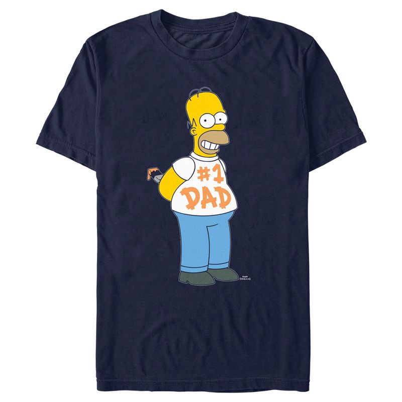 Men's The Simpsons #1 Dad Homer T-Shirt, 1 of 6
