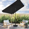 Hyleory 8' x 10' Rectangular Patio Umbrellas for Outdoor, Large Outdoor Patio Umbrellas with 6 Sturdy Ribs for Market, Garden, Pool - 3 of 4