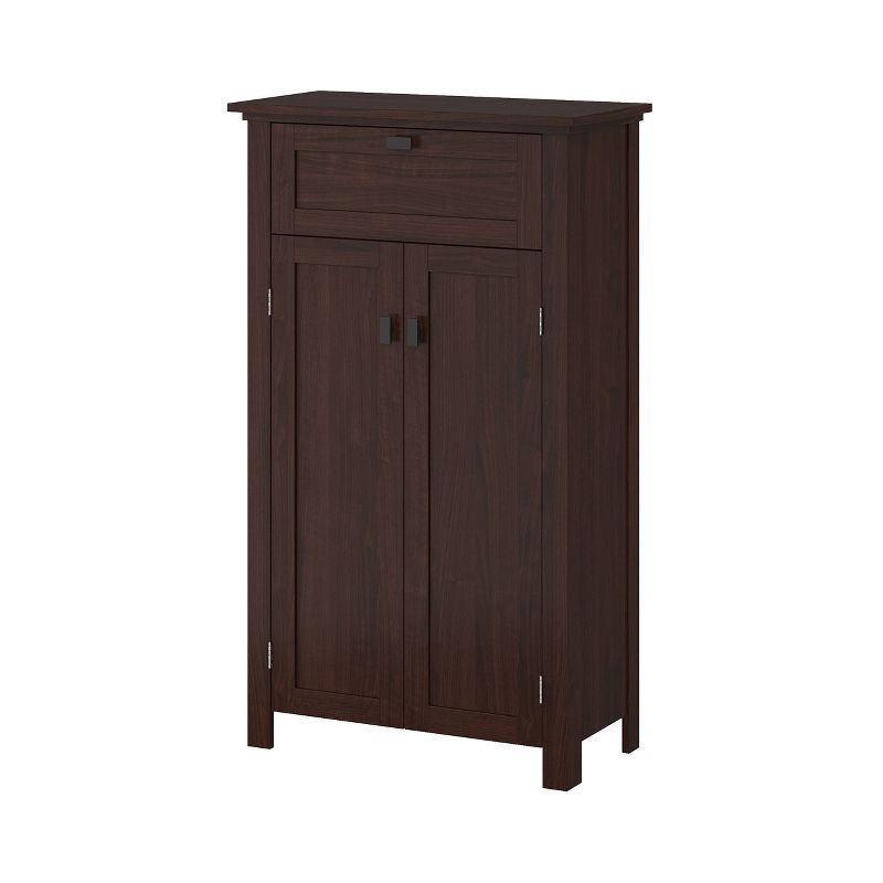 Hayward Two-Door Bathroom Storage Floor Cabinet Dark Woodgrain - RiverRidge Home, 4 of 15