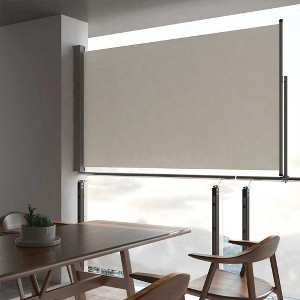 vidaXL Patio Retractable Side Awning 55.1"x118.1" Cream - 1 of 4