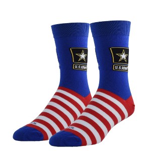 Cool Socks Novelty Crew Dress Sock, United States Army, Military, Patriotic Fun - 1 of 4