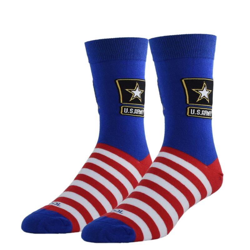 Cool Socks Novelty Crew Dress Sock, United States Army, Military, Patriotic Fun, 1 of 6