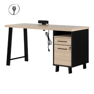South Shore Kozack Computer Desk with Power Bar - 1 of 4