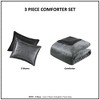 Sapphtopaz 2PCS/3 PCS Crushed Velvet Reversible Comforter Set,Bed Set with 1 Comforter,1/2 Shams,Bedding Set Machine Washable - 3 of 4