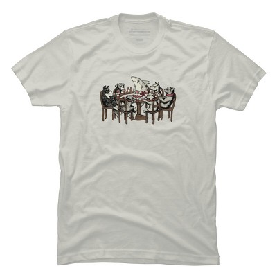 Men's Design By Humans Card Shark By valorandvellum T-Shirt
