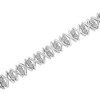 Haus of Brilliance Sterling Silver rose-cut Diamond X-Link Bracelet - 3 of 4