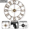 Sorbus Large Wall Clock for Living Room Decor - Numeral Wall Clock for Kitchen - 24 inch Wall Clock Decorative - image 4 of 4