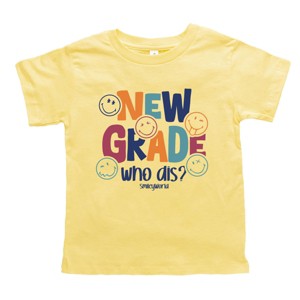 The Juniper Shop SmileyWorld New Grade Who Dis? Toddler Short Sleeve Tee - 1 of 4