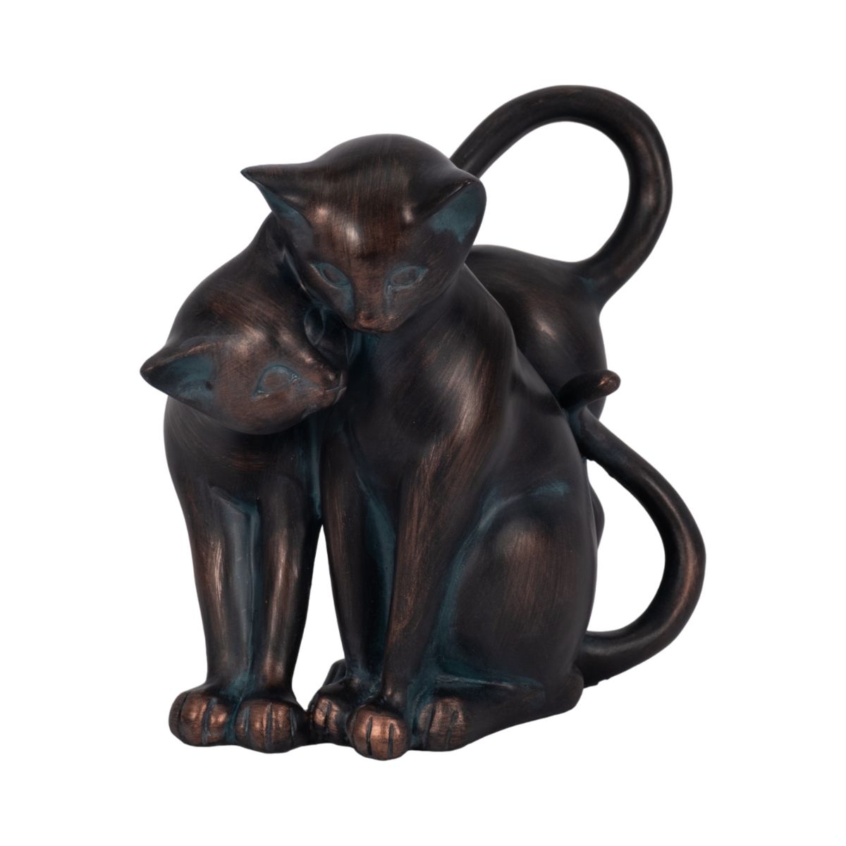 Decorative Cat with Figurine for Garden Decor - Whimsical Resin Figurine for Front Porch,Yard, Flower Bed Display - thumbnail 6