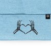 Dalix Heart of Bones Embroidered Beanie Skeleton Warm Winter Knit Hat for Women - 2 of 4