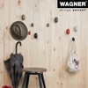 WAGNER – design yourself Wall Hook Set, Black Rubber & Steel, 4pc — Supports up to 35 lbs - 4 of 4