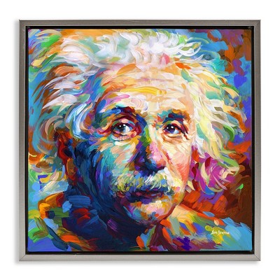 Stupell Industries Abstract Albert Einstein Portrait, 25" x 25"