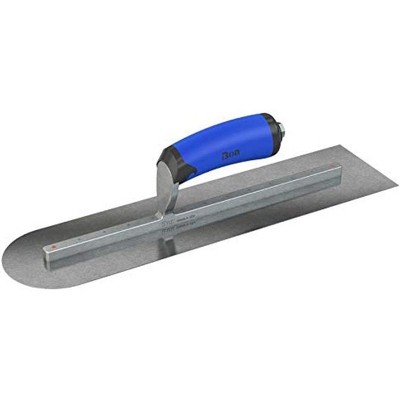 Bon Tool 67-260 Finish Trowel - Square/Round End - Car Steel - 14 X 4 - Comfort Grip