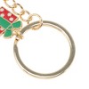Unique Bargains Christmas Keychain Double Ring Zinc Alloy Colorful 3.15" 1 Pc - 3 of 4