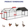 COZONY Large Chicken Coop with Walk-in Run, 120"x40"x40" Poultry Enclosure with Waterproof Cover - 3 of 4