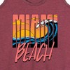 Women's - Instant Message - Miami Beach Graphic Racerback Tank - 2 of 4