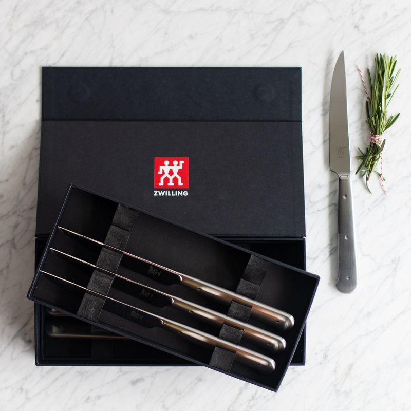 ZWILLING Porterhouse Razor-Sharp Steak Knife Set of 8 with Black Presentation Case, Gift Set, 5 of 10