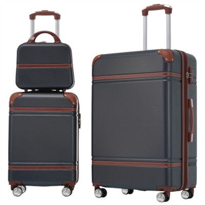 BEAFUP Hardshell Luggage Sets 3 Pieces 20"+28" Luggages and Cosmetic Case Spinner Suitcase with TSA Lock Lightweight